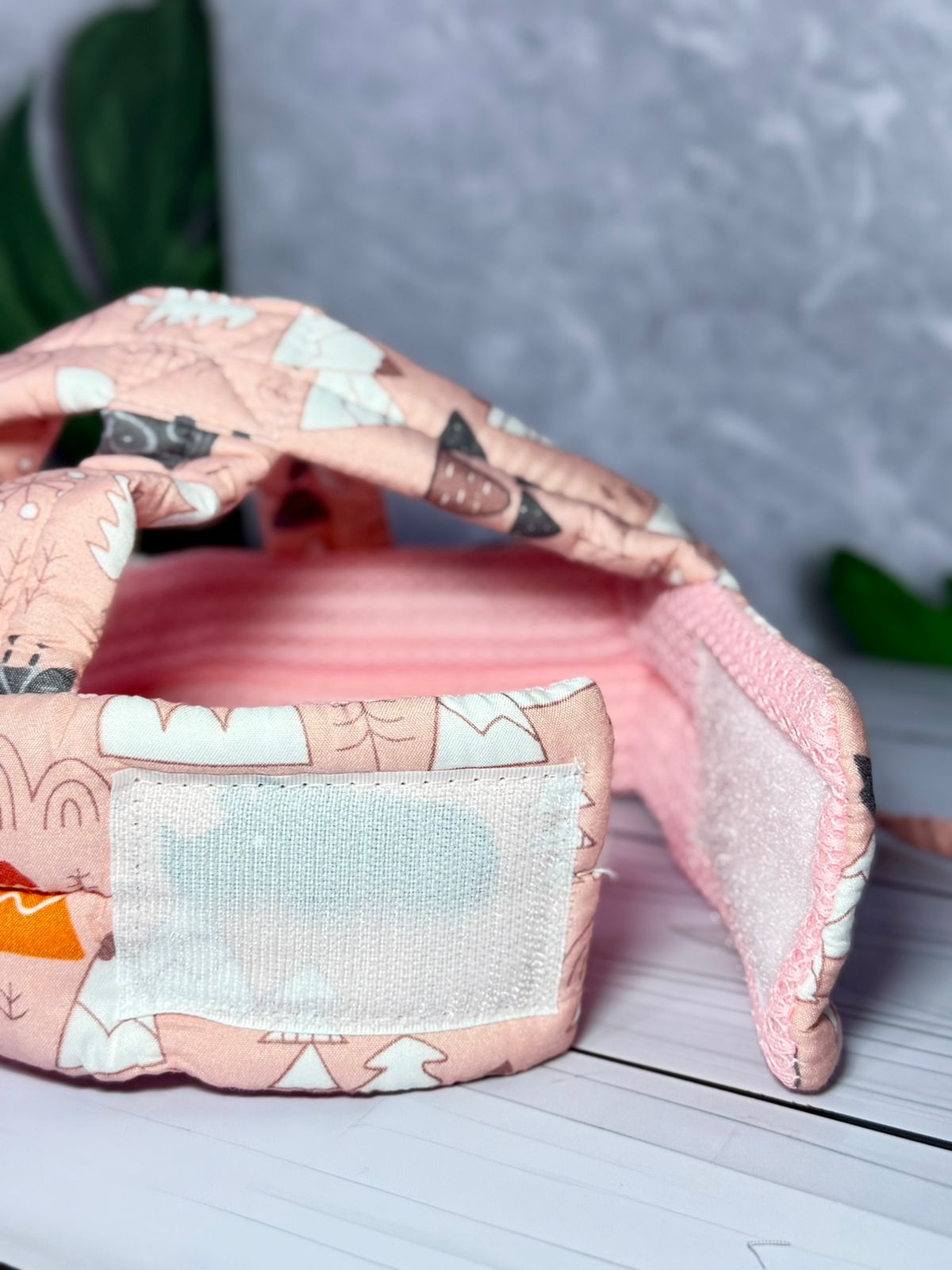 Vista 5 de Gorro Casco Protector Para Bebes - COLOR: ROSADO